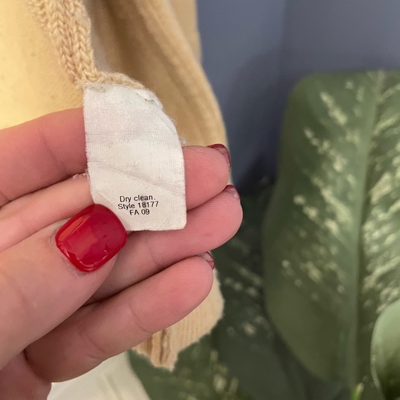 J.Crew Beige Wool Cashmere Cardigan Sweater XS - Picture 3 of 7